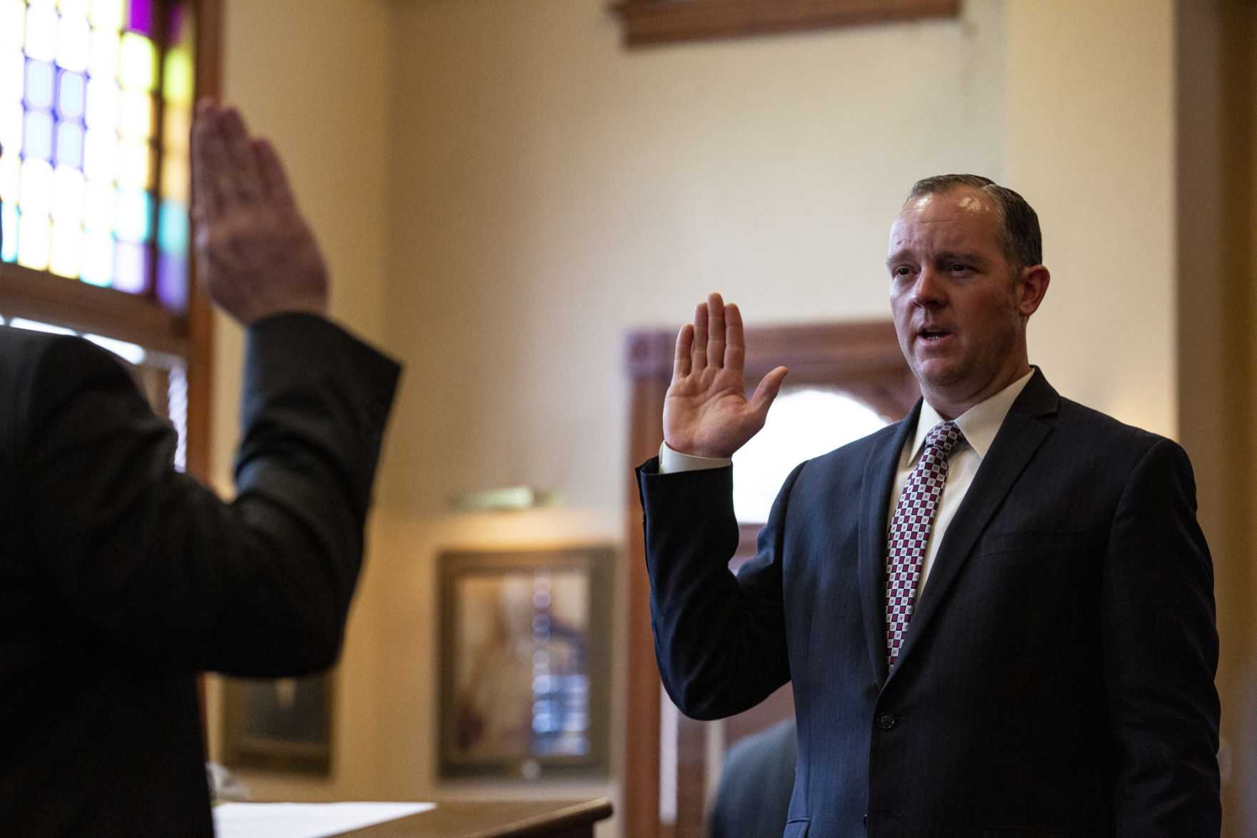 Clint Ives sworn in